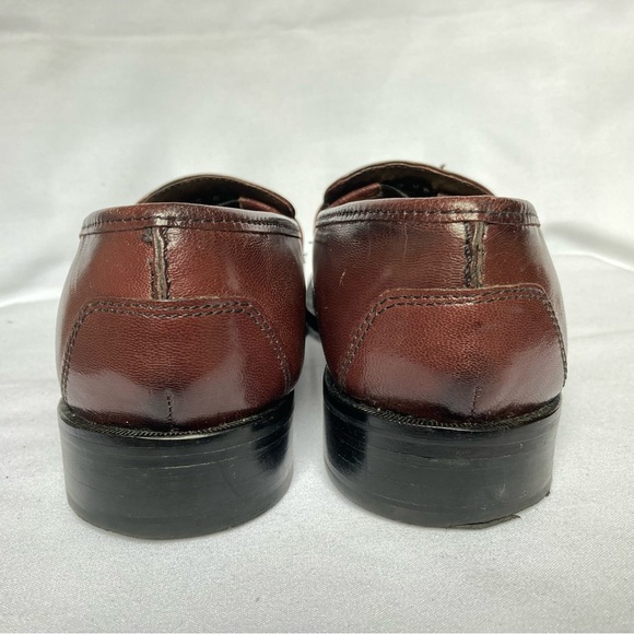Nunn Bush Dress Flex Tassel Loafers Slip on Brown Leather - Picture 6 of 10